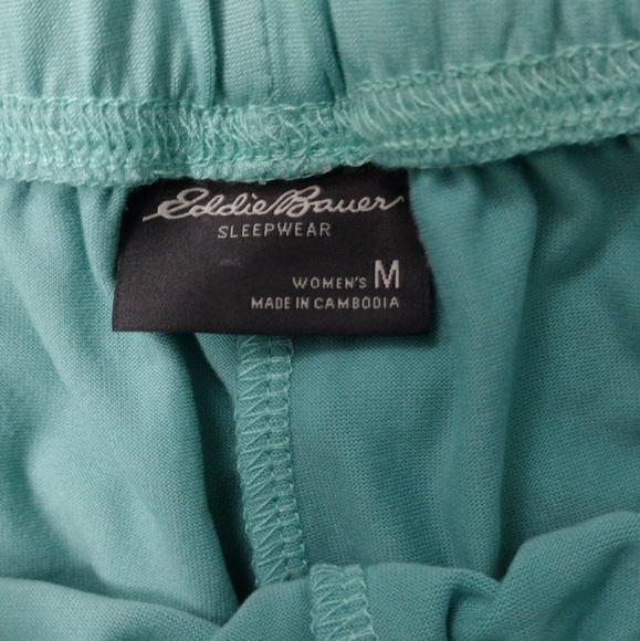 Eddie Bauer Women's Mint Green‎ 2 Piece Pajama Sleep Set M - Picture 5 of 6